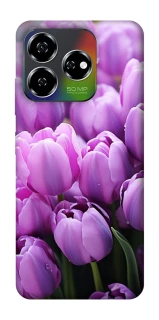 Чехол на ZTE Nubia V60 Фиолетовые тюльпаны фото 1 из 1