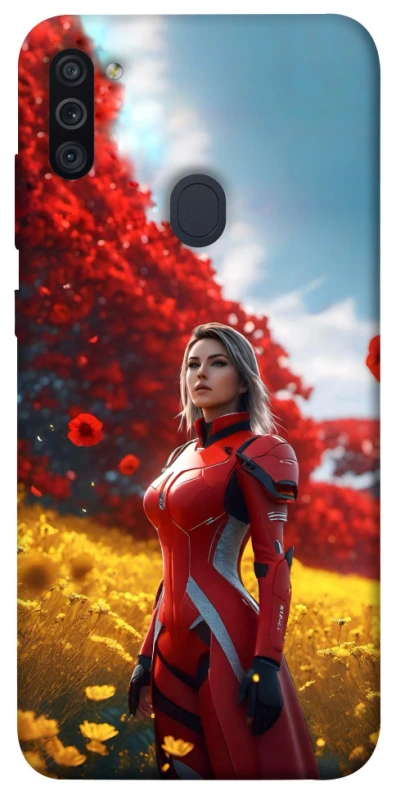 Чохол на Samsung Galaxy M11 Cyber space girl ver.5 фото 1 з 1