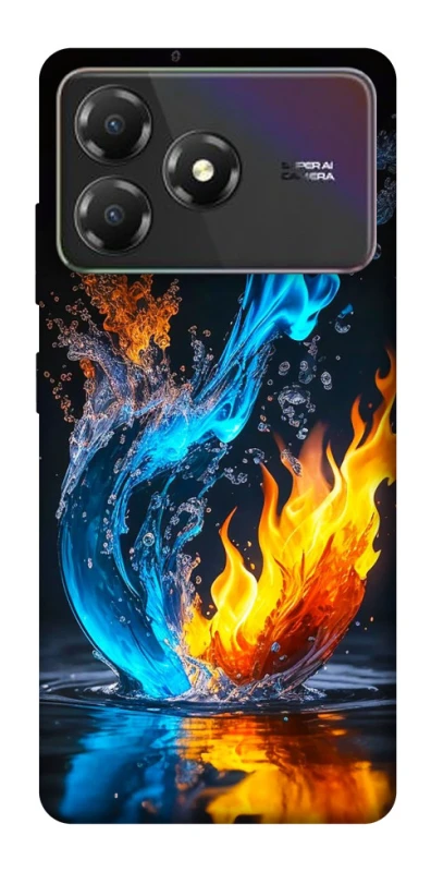 Чехол на ZTE Blade A36 Water And Fire фото 1 из 1