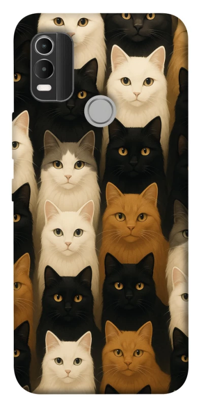 Чохол на Nokia C21 Plus Colorful Cat Collage фото 1 з 1
