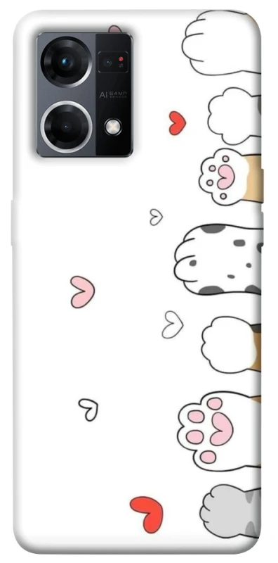 Чехол на Oppo Reno 7 4G Paws фото 1 из 1