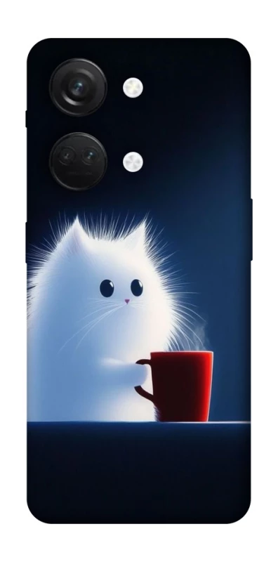 Чохол на OnePlus Nord 3 Чохол кіт з кавою фото 1 з 1
