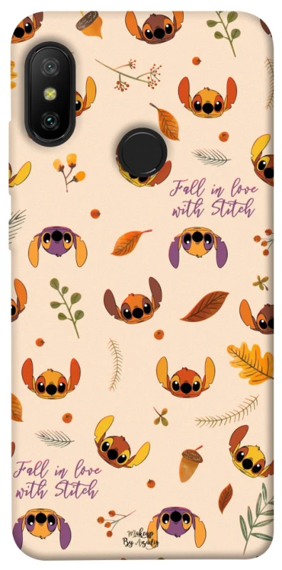 Чохол на Xiaomi Mi A2 Lite / Xiaomi Redmi 6 Pro Fall in love with Stitch фото 1 з 1