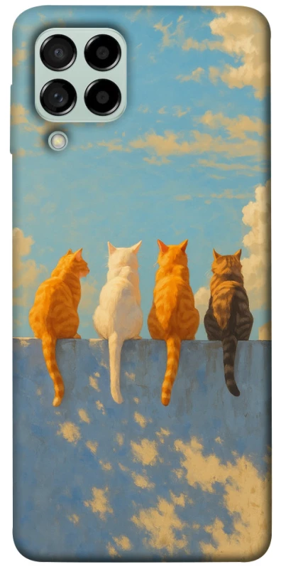 Чохол на Samsung Galaxy M53 5G cats on wall фото 1 з 1