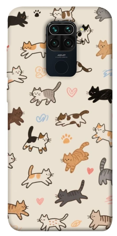 Чохол на Xiaomi Redmi Note 9 / Redmi 10X Cat style ver.2 фото 1 з 1