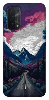 Чехол на Oppo A54 5G / A74 5G Нарисованные горы фото 1 из 1