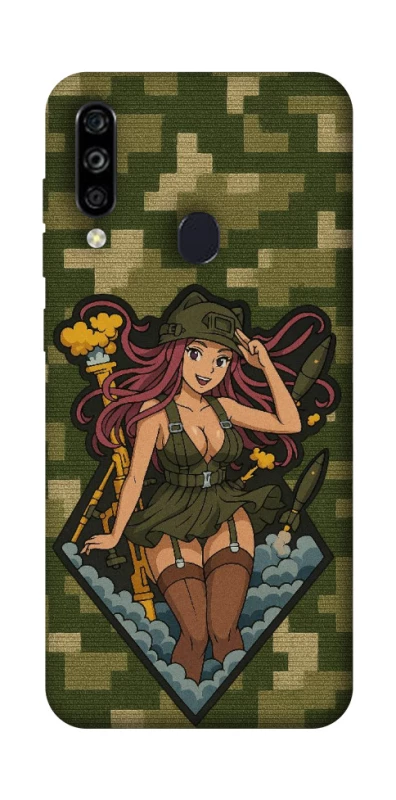 Чохол на ZTE Blade A7 (2020) Military Waifu фото 1 з 1