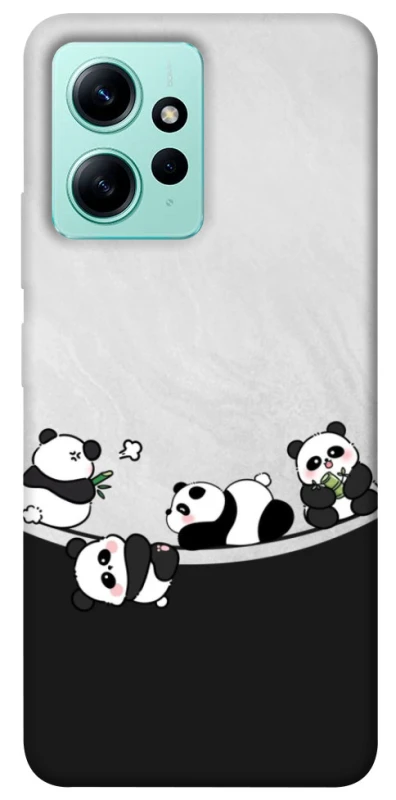 Чохол на Xiaomi Redmi Note 12 4G Four pandas фото 1 з 1