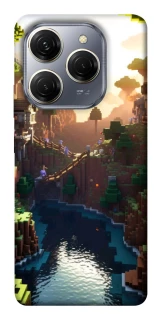 Чохол на TECNO Spark 20 Pro Minecraft sunset фото 1 з 1