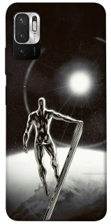 Чехол на Xiaomi Redmi Note 10 5G Серебряный сёрфер фото 1 из 1