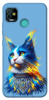 Чохол на TECNO POP 5 Кіт патріот фото 1 з 1