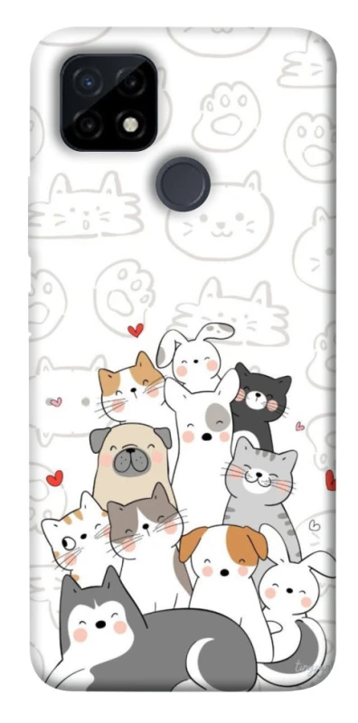 Чохол на Realme C12 Funny Pets фото 1 з 1