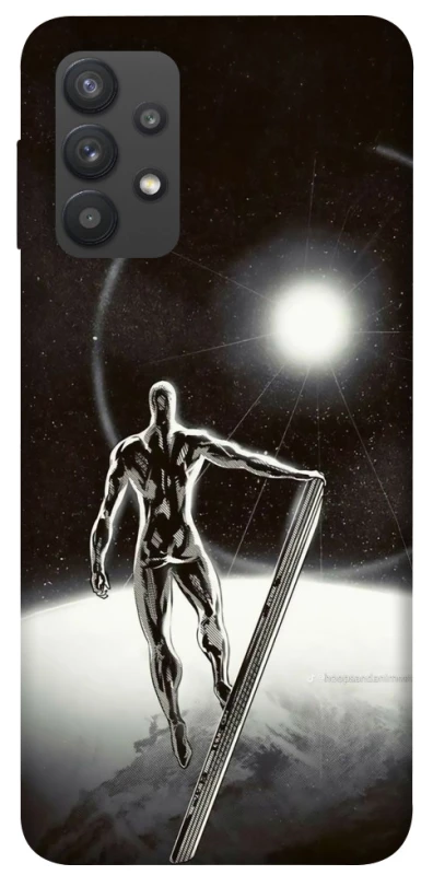 Чехол на Samsung Galaxy A32 (A325F) 4G Серебряный сёрфер фото 1 из 1