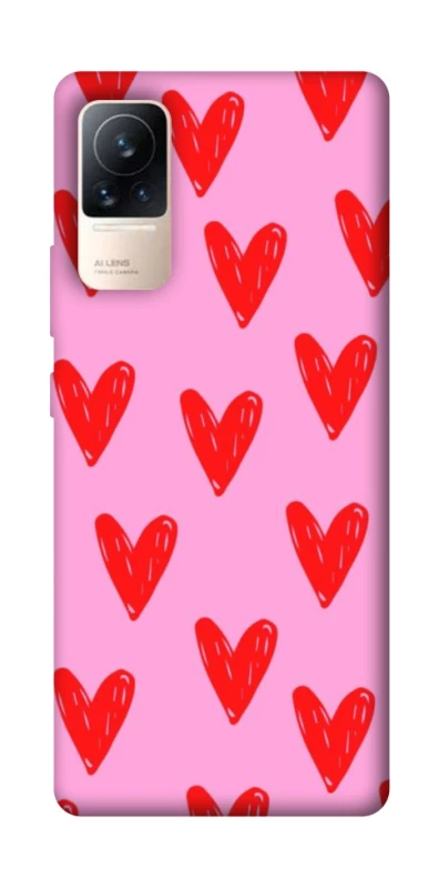 Чохол на Xiaomi Civi 6 Red hearts 2 фото 1 з 1