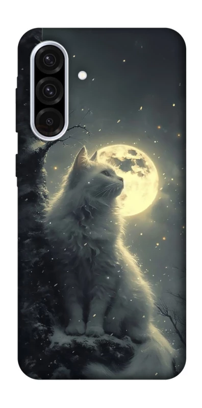 Чохол на Samsung Galaxy A36 5G Кіт під місяцем фото 1 з 1