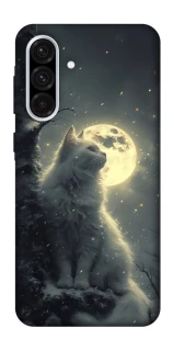 Чохол на Samsung Galaxy A36 5G Кіт під місяцем фото 1 з 1