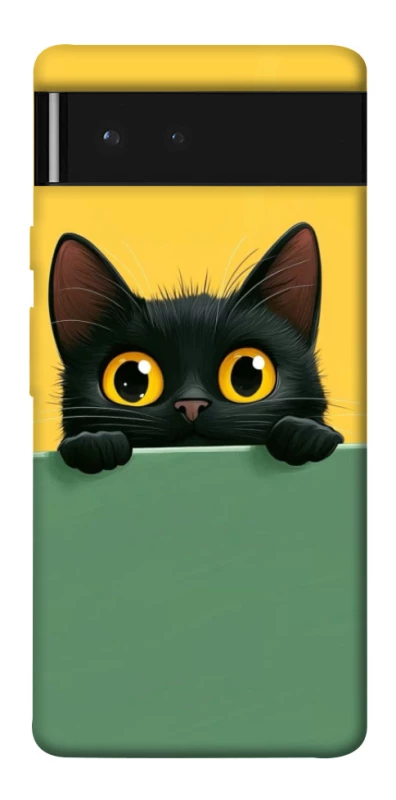 Чехол на Google Pixel 6 Black cat v2 фото 1 из 1
