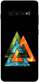 Чехол на Samsung Galaxy S10+ Валькнут v4 фото 1 из 1