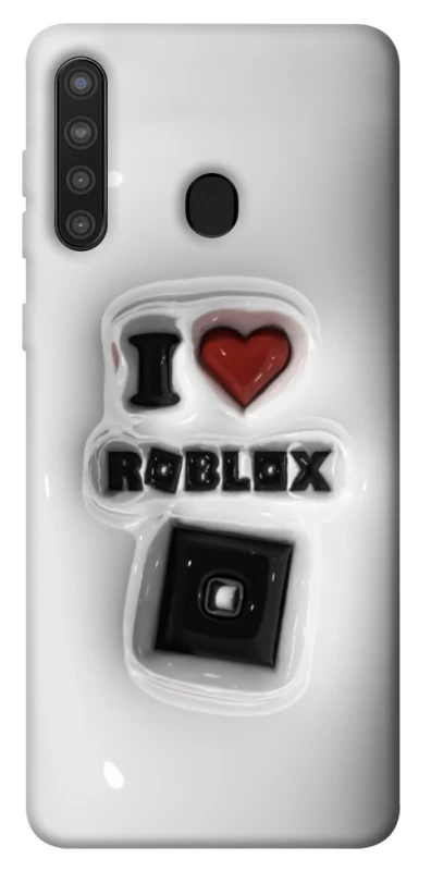 Чохол на Samsung Galaxy A21 I love Roblox фото 1 з 1