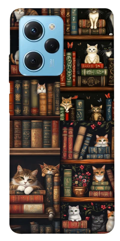 Чехол на Xiaomi Poco X5 Pro 5G Cats & Books фото 1 из 1