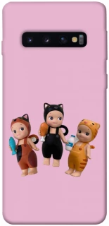 Чохол на Samsung Galaxy S10 Cat Cafe Trio фото 1 з 1