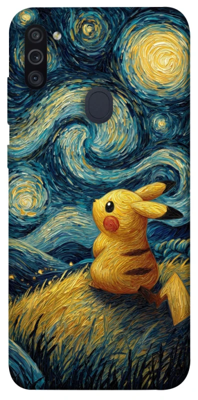 Чохол на Samsung Galaxy M11 Pikachu and Van Gogh фото 1 з 1