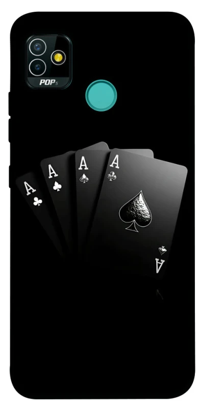 Чехол на TECNO POP 5 Black Cards фото 1 из 1