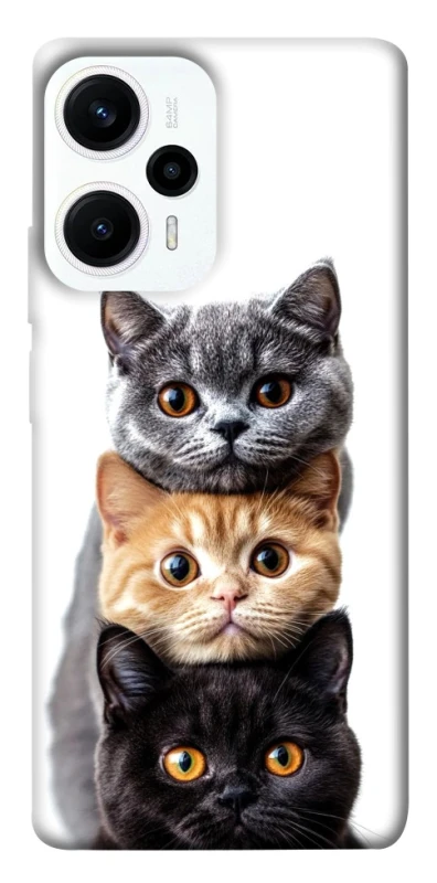 Чохол на Xiaomi Poco F5 / Note 12 Turbo Гарні котики фото 1 з 1
