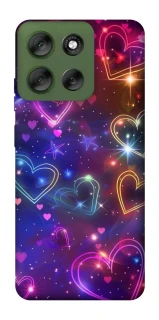 Чохол на Motorola Moto G56 5G Drawn hearts фото 1 з 1
