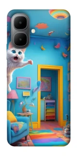 Чохол на Infinix Smart 10 crazy cat фото 1 з 1