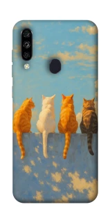 Чехол на ZTE Blade A7 (2020) cats on wall фото 1 Чехол на ZTE Blade A7 (2020) cats on wall фото 1 из 1