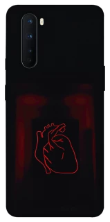 Чехол на OnePlus Nord Красное сердце фото 1 из 1