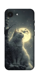 Чохол на Apple iPhone 16e (6.1") Кіт під місяцем фото 1 з 1