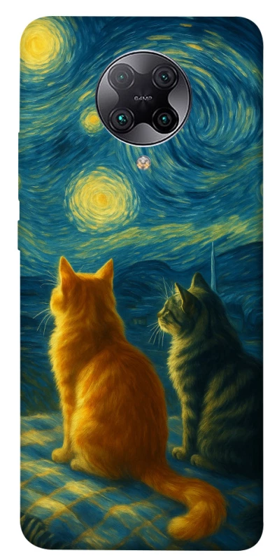 Чохол на Xiaomi Redmi K30 Pro / Poco F2 Pro Cats under the stars фото 1 з 1