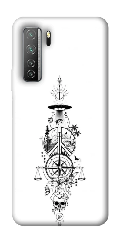 Чехол на Huawei Nova 7 SE Tattoo ver.7 фото 1 из 1