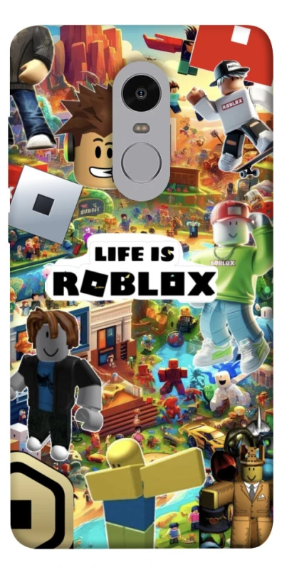 Чехол на Xiaomi Redmi Note 4X / Note 4 (Snapdragon) Life is Roblox фото 1 из 1