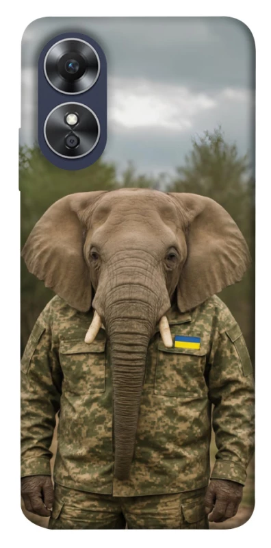 Чохол на Oppo A17 Слон захисник фото 1 з 1