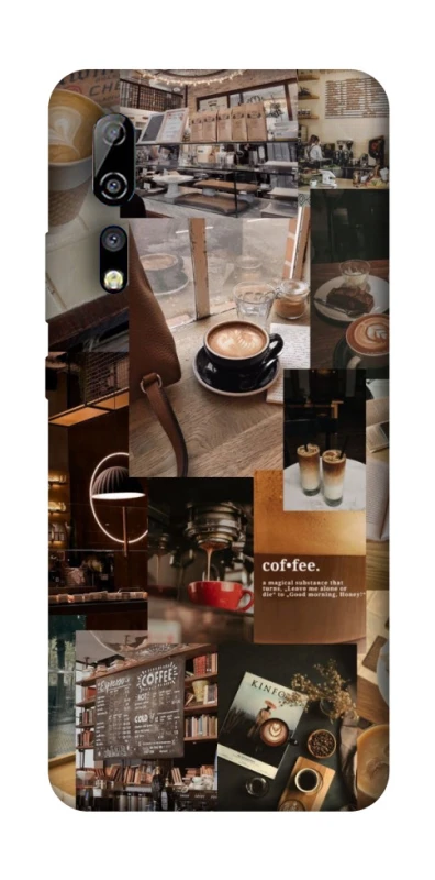 Чохол на ZTE Axon 10 Pro Coffee collage ver.2 фото 1 з 1