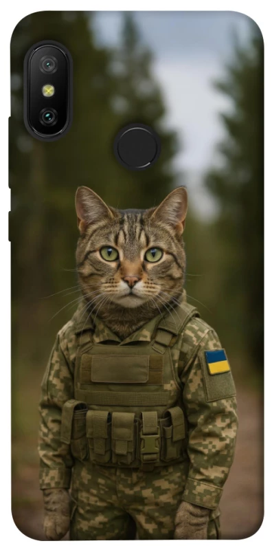 Чохол на Xiaomi Mi A2 Lite / Xiaomi Redmi 6 Pro Кіт захисник фото 1 з 1