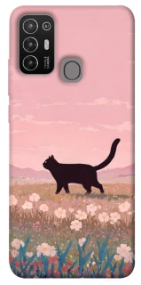 Чехол на ZTE Blade A52 cat on a field фото 1 из 1