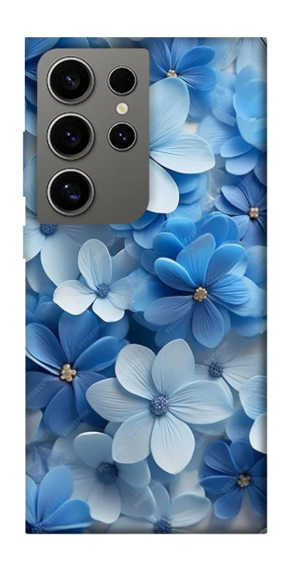 Чехол на Samsung Galaxy S24 Ultra Синие цветы фото 1 из 1