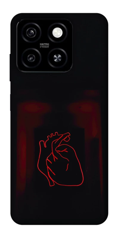 Чехол на ZTE Blade A55 4G Красное сердце фото 1 из 1