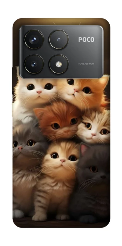 Чохол на Xiaomi Poco F6 Pro Чохол Kittie Love v2 фото 1 з 1