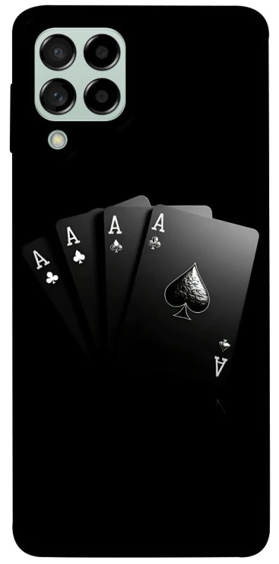 Чохол на Samsung Galaxy M53 5G Black Cards фото 1 з 1