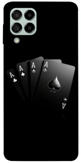 Чохол на Samsung Galaxy M53 5G Black Cards фото 1 з 1