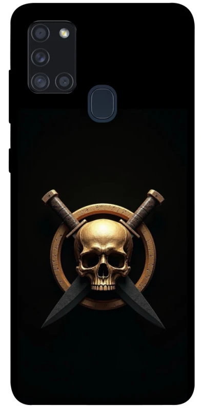 Чохол на Samsung Galaxy A21s Golden Skull фото 1 з 1