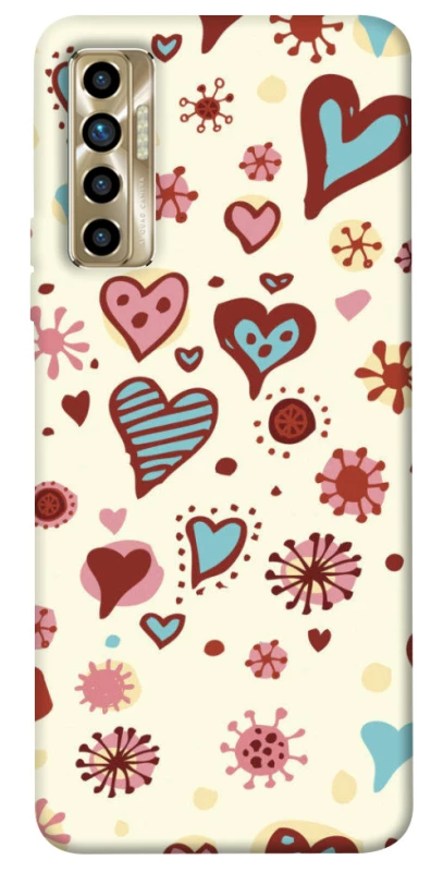 Чохол на TECNO Camon 17P Pretty hearts фото 1 з 1