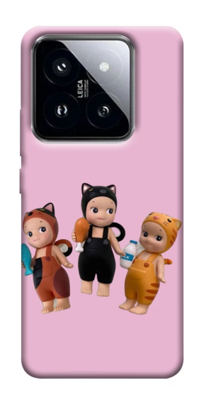 Чехол на Xiaomi 14 Pro Cat Cafe Trio фото 1 из 1