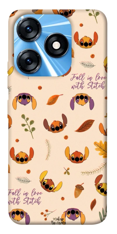 Чехол на TECNO Spark 10 Fall in love with Stitch фото 1 Чехол на TECNO Spark 10 Fall in love with Stitch фото 1 из 1