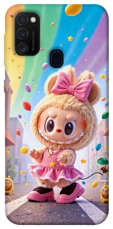 Чохол на Samsung Galaxy M21 Labubu rainbow фото 1 з 1